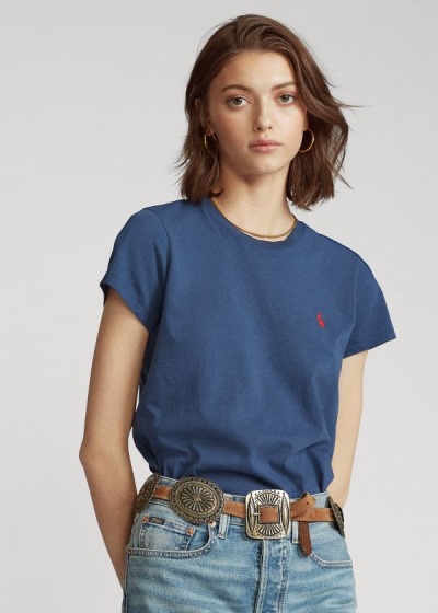 Dámské Tričko Polo Ralph Lauren Cotton Crewneck - 17036-AHDB